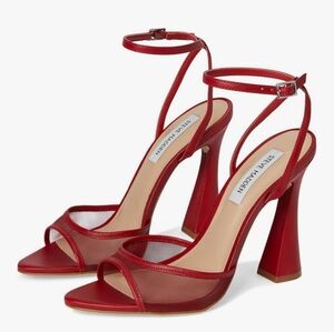 ISO, Steve Madden Cherry Red Mesh Heels